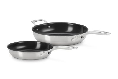 Essential 3-ply Stainless Steel 2-piece Frying Pan Set